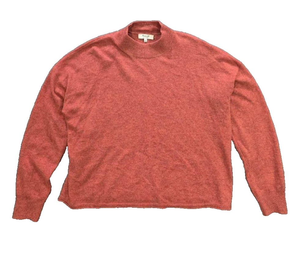 Madewell 100% cashmere Women’s Red Size Large Knit Sweater A010884
